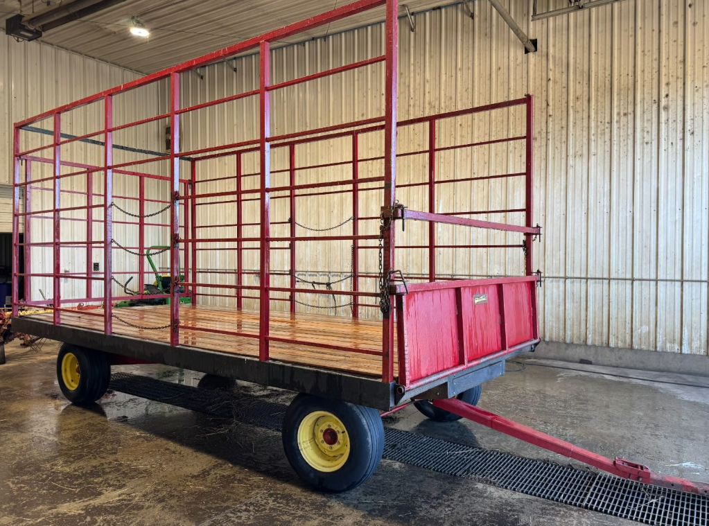 Farmco 8x18 hay rack wagon