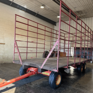 Meyer 9x20 hay rack wagon tandem gear